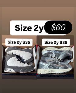 Jordan’s Nikes size 2y kids