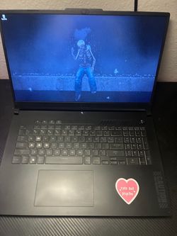 ASUS TUF Gaming A17 laptop W/laptop stand with built in cooling fans