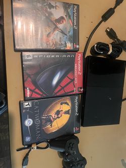 Ps2 slim 90001 version w games and controller