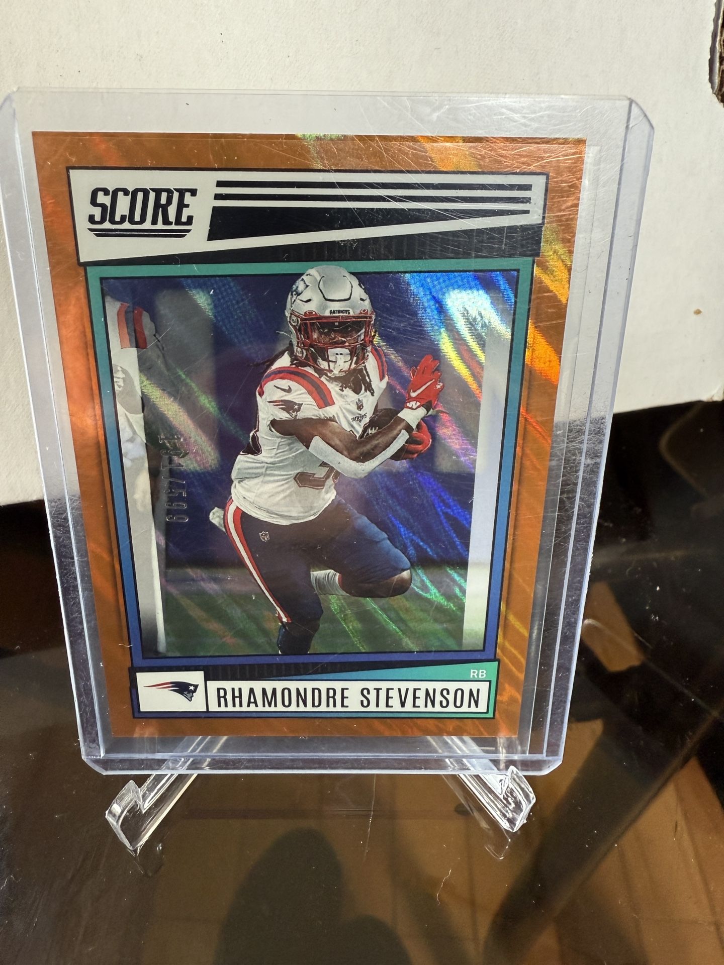 Rhamondre Stevenson score orange /599