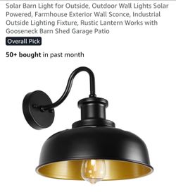 Solar Barn Light - Brand new in box