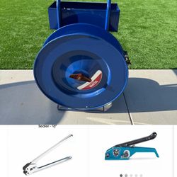 Uline Industrial Strapping Set(cart/tensioner/sealer/strapping/buckles)