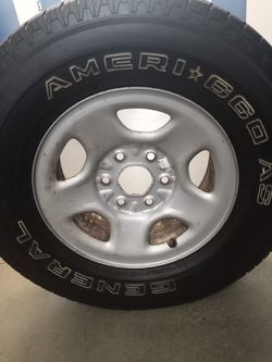 Spare tire X chevy Rim & Tire 6lugs