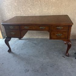 Vintage Pedestal Desk 