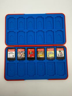 Nintendo Switch Game Lot with Storage Case