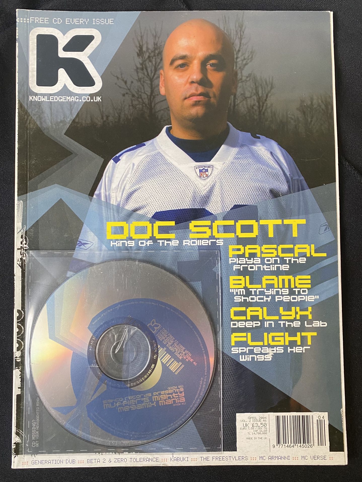 KMag Knowledge Magazine Doc Scott April 2004 Vol 2 Issue 46 w/ CD Jungle DnB Drum & Bass Rare