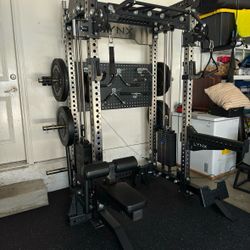 FREE DELIVERY🟢Two In One Home Gym🟢 Functional Trainer🟢Squat Rack🟢Cable Machine  