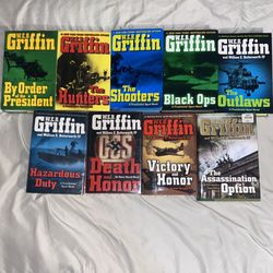 📚 9 W.E.B. Griffin Military Novels – Presidential Agent Series + More – $30