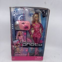 Barbie Fashion Photo Doll & Camera Vintage Mattel Control Poses From Camera Open