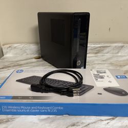 HP 290-p046w Slimline PC Intel Core i3 16GB RAM 512GB SSD Wifi BT W11 25H2 + Wireless KB and Mouse