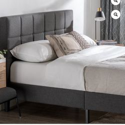Zinus Queen Bed Frame With Upholstery 