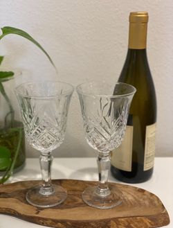 crystal wine glasses