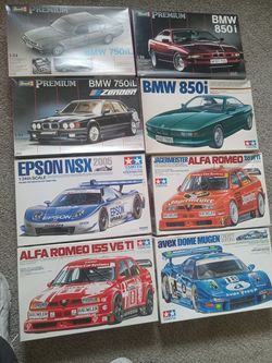 Model car kits, BMW amd race car