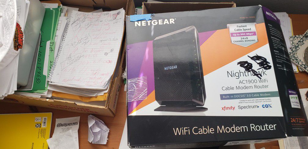 netgear router modem Nighthawk works great 5/1/24 best offer mesa