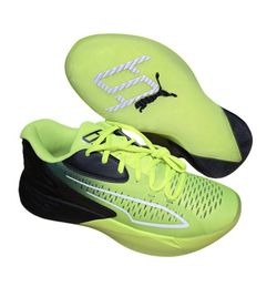 New! Puma Stewie 1 Breanna Stewart Quiet Fire Women's Sz 8.5 Black Lime Basketball Shoes WNBA