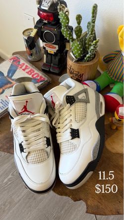 Jordan 4 white cement