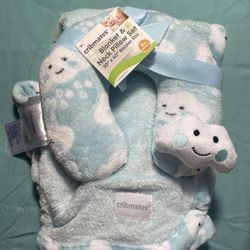 Baby Blanket/Neck Pillow Set