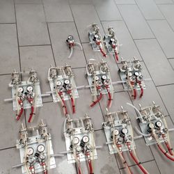 MICRO-MATIC STAINLESS STEEL DRAFT BEER REGULATORS with MOUNTING PANELS 