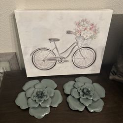 Wall Art / Wall Decor (Style: Cottage, Floral, Garden, Girl Room)