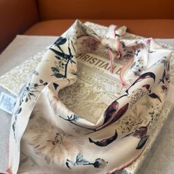 Dior Diamond silk scarf with multicolored Millefiori pattern