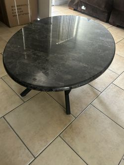 Granite Small centered Table with 3 pc large sofas