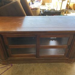 Curio Cabinet Style TV Stand