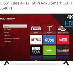 65 inch TCL and 51 inch Samsung. Buy 1 Get 1 Free