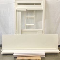 Twin Size Loft Bed with Desk and Ladder , White *Free Delivery & assembly*