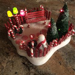 Department 56 peppermint front yard lighted display