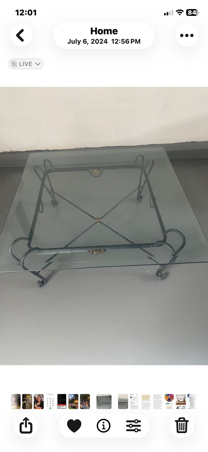 Glass Coffee table