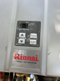 Rinnai Tankless Water Heater Installation Available
