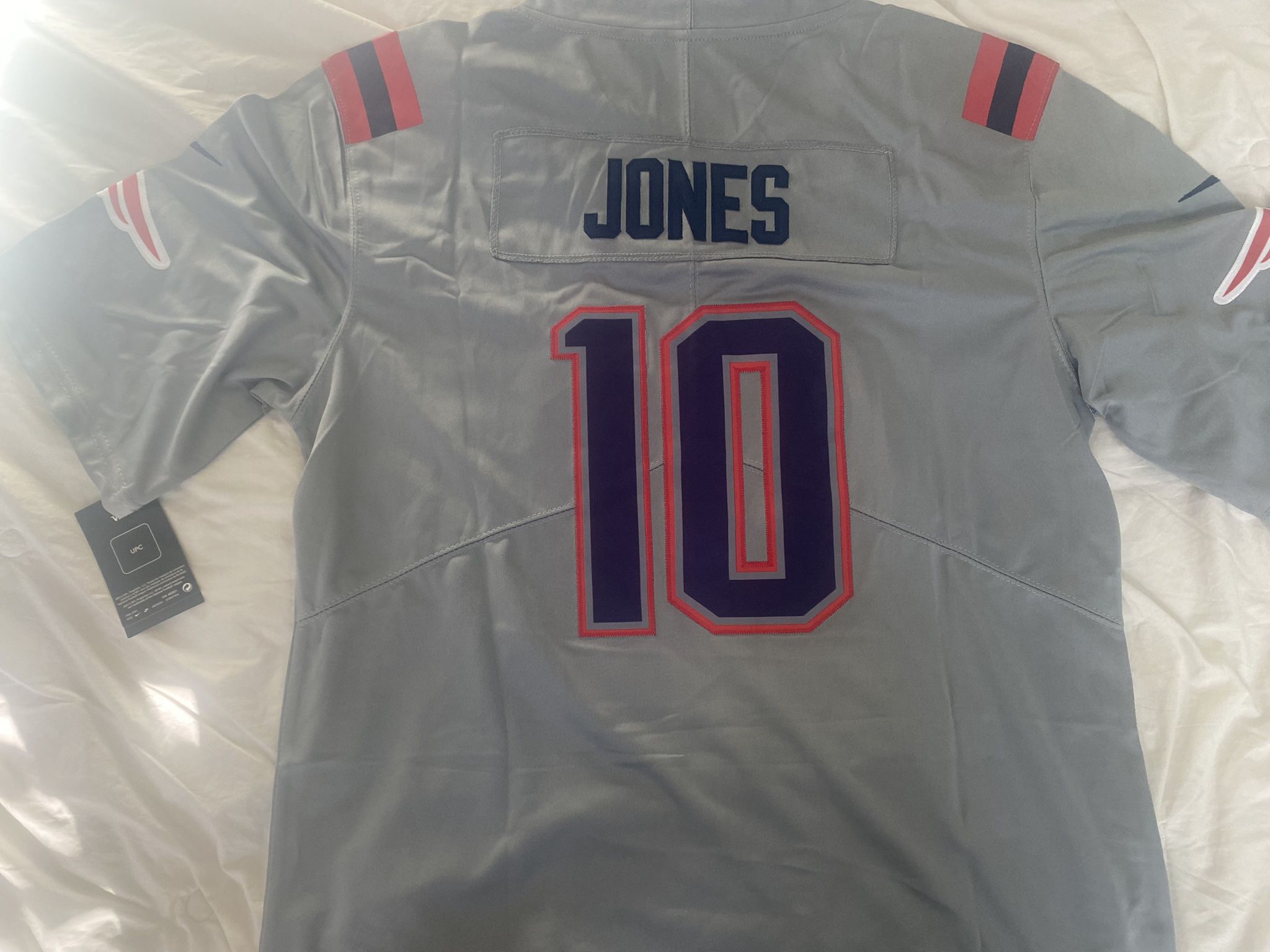 New England Patriots #10 Jones Gray Jerseys Adult Size Médium, Large & XL 