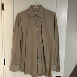 Joseph & Feiss Tan 16, 34/35 Dress Shirt 