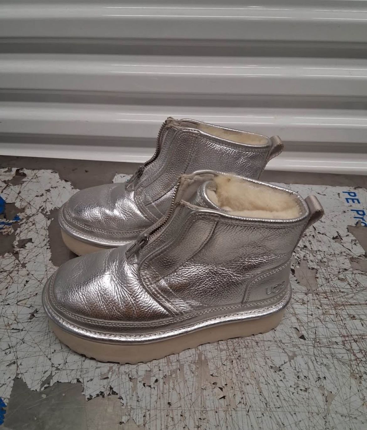 Silver UGG Boots SZ4