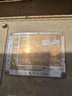 Forklift Load Capacity Data Plate