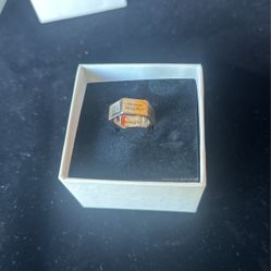 Alexander McQueen Men’s Ring Gold/Silver