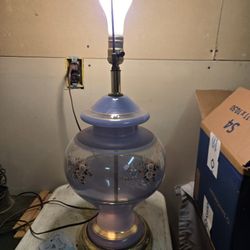 Vintage Three Way Carl Falkenstein Mid Century Hollywood Regency Lamp