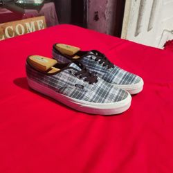 VANS GRUNGE PLAID SKATEBOARD SHOES 