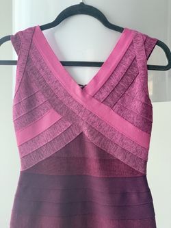 Bandage dress pink and purple