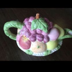 Beautiful Fruits Decorative Tea Pot