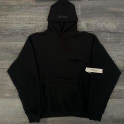 Black Essentials Hoodie