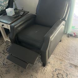 Leather recliner
