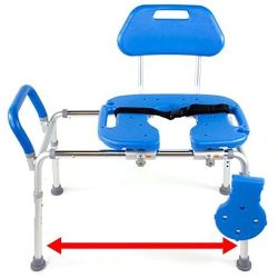 BRAND NEW SHOWER CHAIR WITH CUSHION BACK AND 420 POUNDS WEIGHT LIMIT  