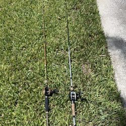 Bait caster fishing combos