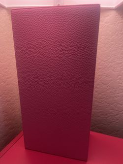Faux Leather Hot Pink Lamp