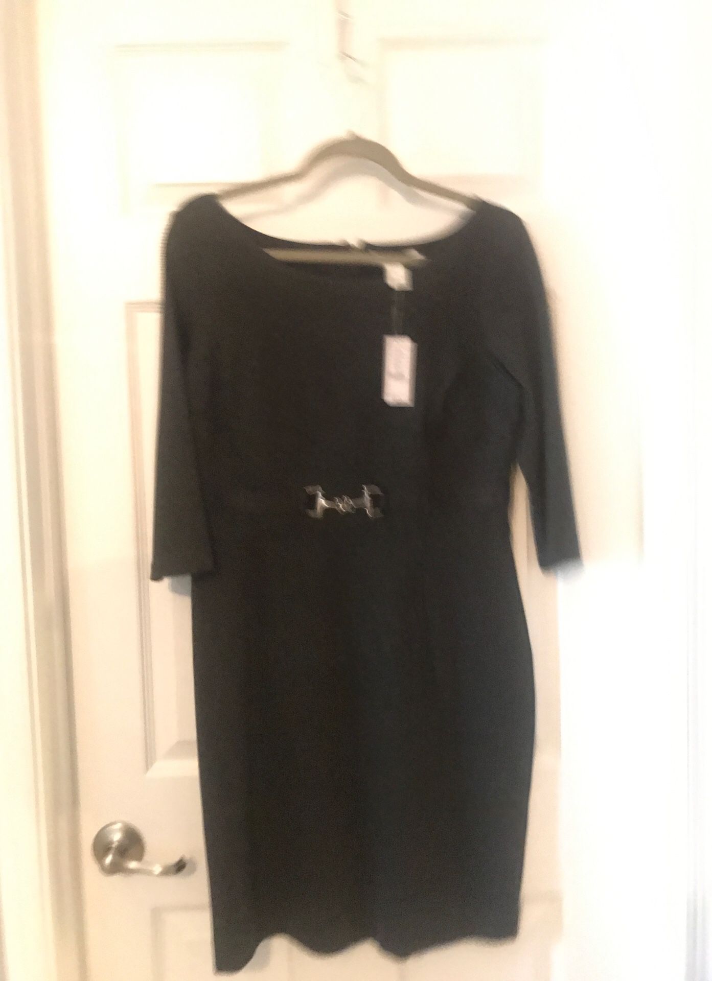 WHBM size 10 gray dress NWT