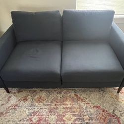 Customizable Navy Blue Couch