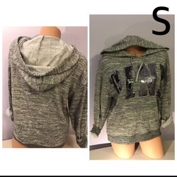 VS PINK bling sweatshirt hoodie S new with tags