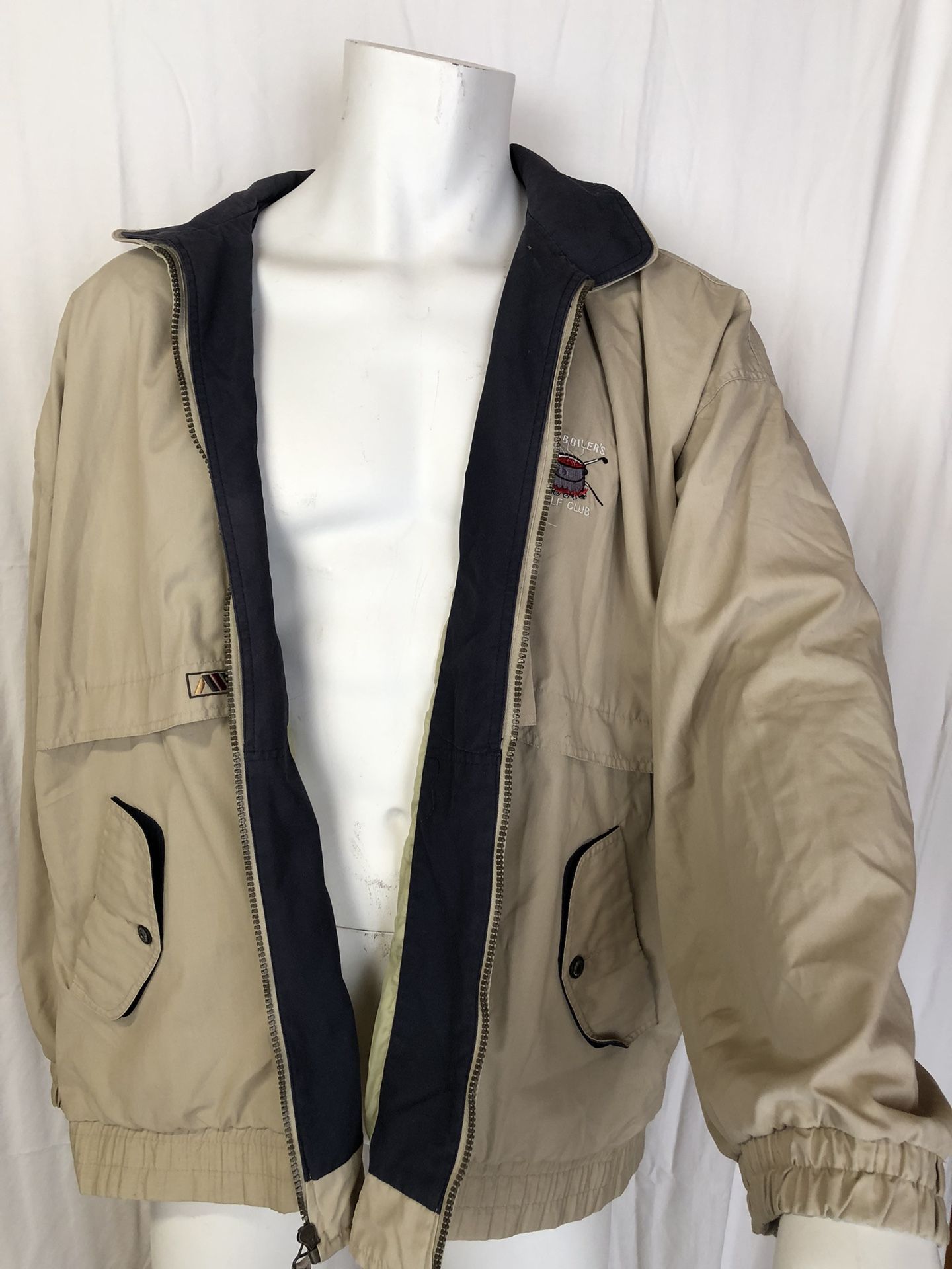 MENS TAN GOLF JACKET Size XXL A.M. Player