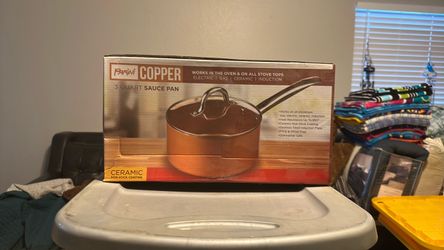 Parini Copper 3 Quart Sauce Pan